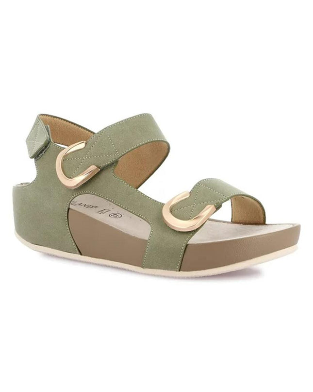 Grunland Sandali Donna con Velcro Verde Oliva SA1057 DIRA GREEN Grunland 