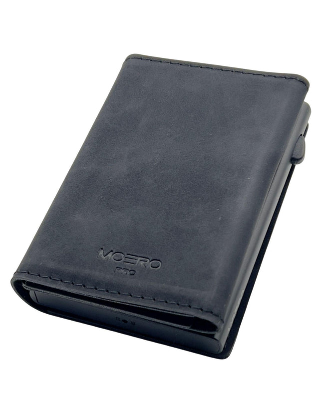 Moero Pro Vintage Nero Zip Portafoglio Slim PRO VINTAGE ZIP BLACK Moero 