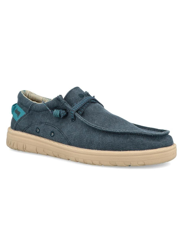 Jeep Wallabee Uomo in Canvas Blu - MARIO SPATARELLA