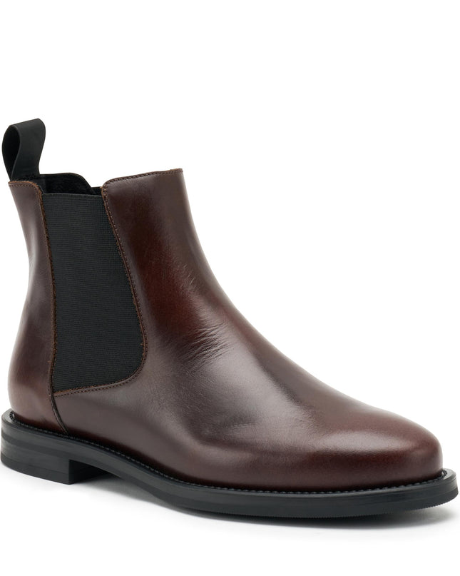 Chelsea Donna Bassi Pelle Marrone 98N3 COFFEE Frau 