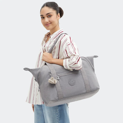 Kipling Borsone Shopper Viaggio in Tessuto Grigio - MARIO SPATARELLA