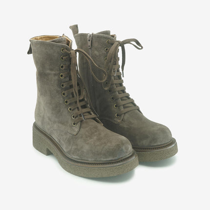 Stivaletto Donna con Lacci Z4305 ESPRESSO Bueno 