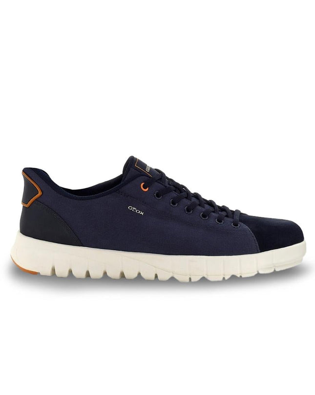 Geox Sneakers Uomo Flextride Plus FastIn Tessuto e Camoscio Blu - MARIO SPATARELLA