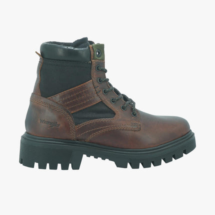 Anfibi in Pelle da Uomo SEATTLE COP RED BROWN Wrangler 