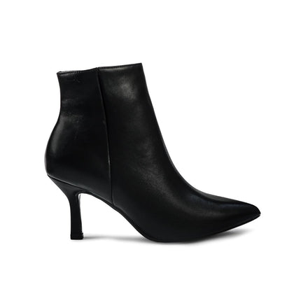Stivaletti Donna a Punta Tacco a Spillo in Pelle Nero YA08-06A BLACK ClaudV 