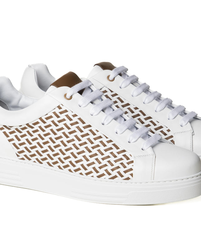 Sneakers Bassa Uomo Pelle Intrecciata SON 500 INTRECCIO Rogal's 
