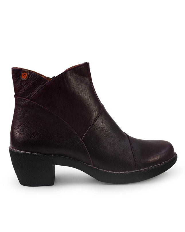 Jungla Stivaletti Donna con Tacco in Pelle Viola 7518 VIOLA Jungla 
