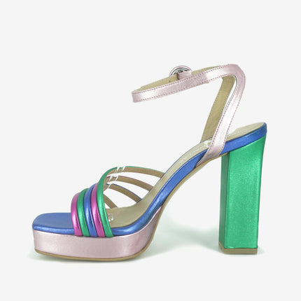 Sandali Donna Multicolor Tacco Alto 675 MULTICOLOR Tsakiris Mallas 