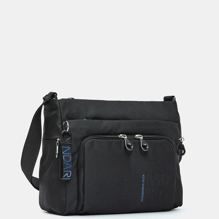 Mandarina Duck Borsa Multitasche con Tracolla in Tessuto Nero QMT58 MD20 BLACK Mandarina Duck 