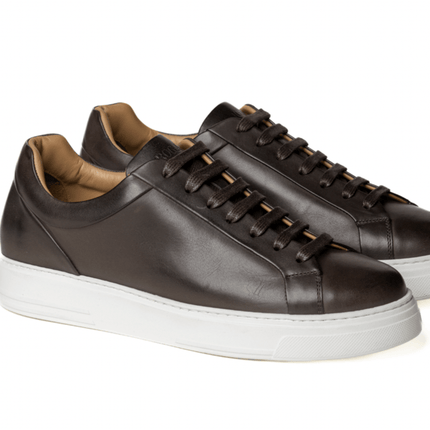 Sneakers Bassa Uomo Pelle Marrone - MARIO SPATARELLA