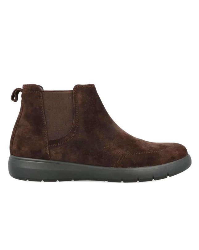 Impronte Stivaletti Chelsea Uomo in Camoscio Marrone STUCKY CHELSEA DARK BROWN Impronte 