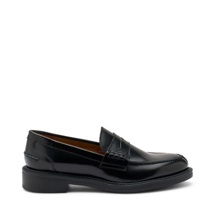 Mocassini Frau Donna College in Pelle Nero 95U0 BRUSH BLACK Frau 