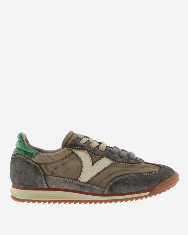 Victoria Sneakers Donna Bassa in Camoscio Lavato Taupe - MARIO SPATARELLA