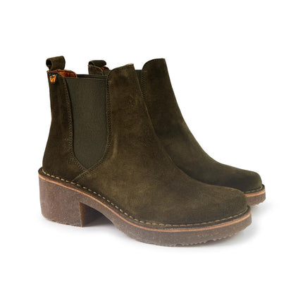 Jungla Stivaletti Chelsea Donna Camoscio Verde 8216 COAL Jungla 