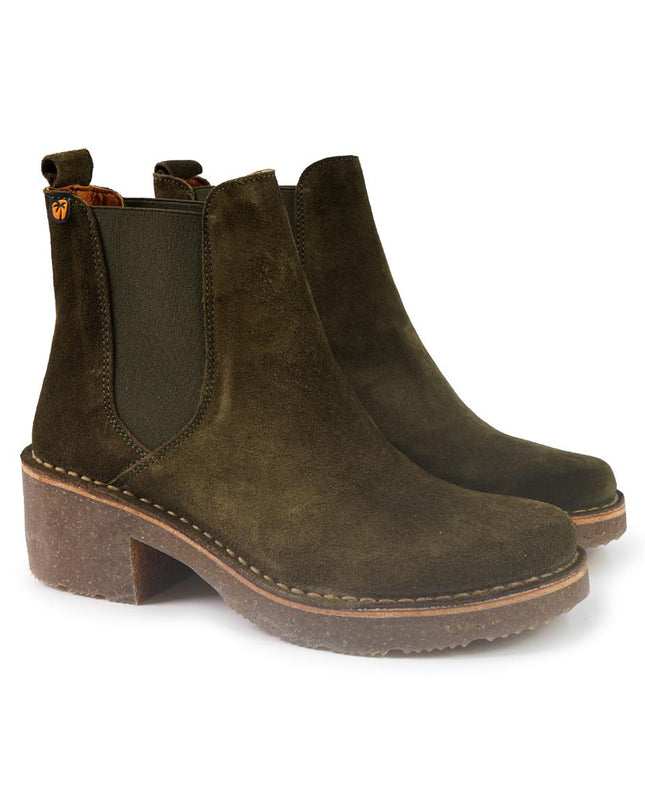 Jungla Stivaletti Chelsea Donna Camoscio Verde 8216 COAL Jungla 