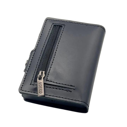 Moero Prestige Black Zip Portafoglio Slim PRESTIGE OIL BLACK ZIP BLACK Moero 