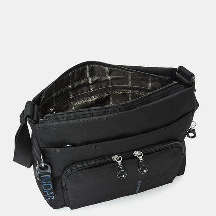 Mandarina Duck Borsa Multitasche con Tracolla in Tessuto Nero QMT58 MD20 BLACK Mandarina Duck 