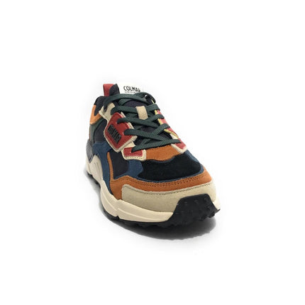 Sneakers Colmar Uomo in Pelle Denim Multicolor - MARIO SPATARELLA