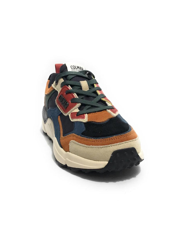 Sneakers Colmar Uomo in Pelle Denim Multicolor GARNER FUSION 064 DENIM Colmar 