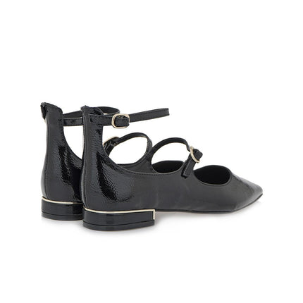 Ballerine Cinturino Donna Nero SONIA 835 BLACK Exe 