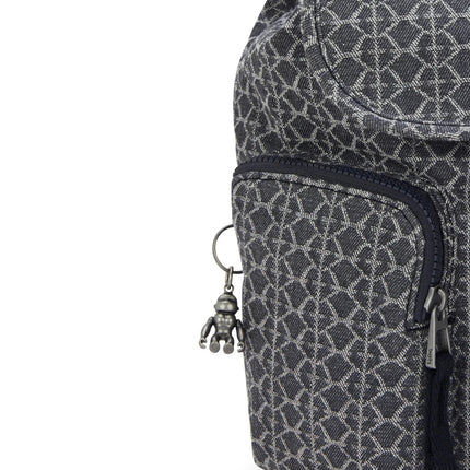 Kipling Zaino in Tessuto Denim Grigio ANTO S GREY DENIM Kipling 