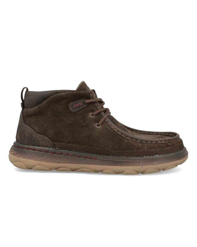 Jeep Stivaletti Polacchine Uomo in Camoscio Marrone KAUAI WALLABEE MID SUEDE BROWN Jeep Footwear 