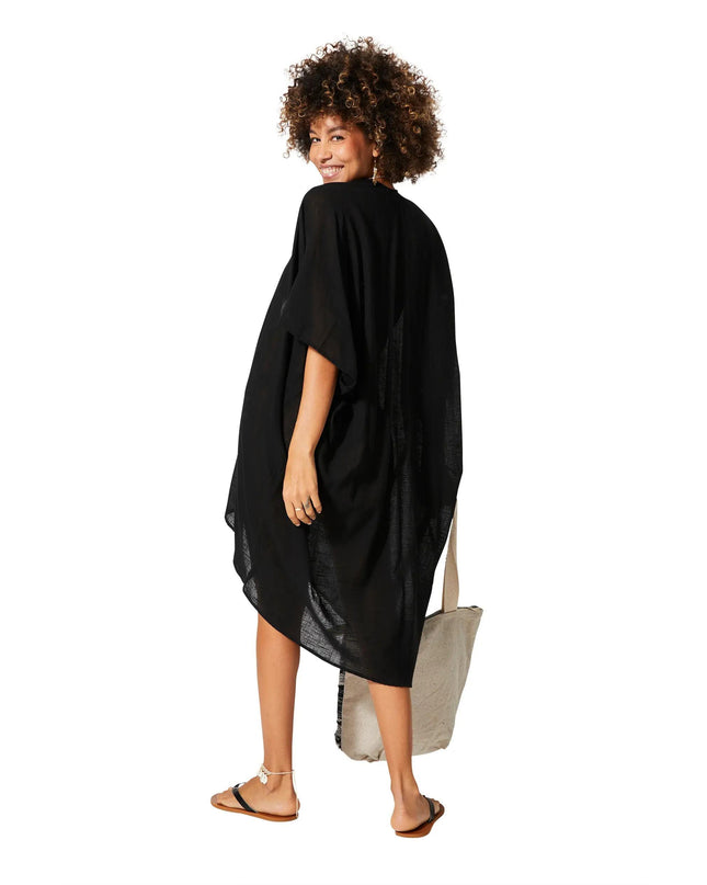 Kimono Estivo Lungo Nero KIMONO ESTIVO MBK5004A La Mano Boho 
