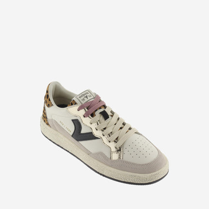 Victoria Sneakers Donna Bassa in Pelle Taupe Animalier Multi 8806114 SMASH ANIMALIER Victoria 