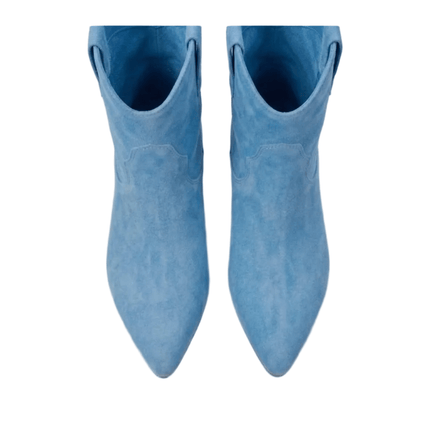 Spatarella Stivaletto Tubolare Donna in Camoscio Cielo - MARIO SPATARELLA