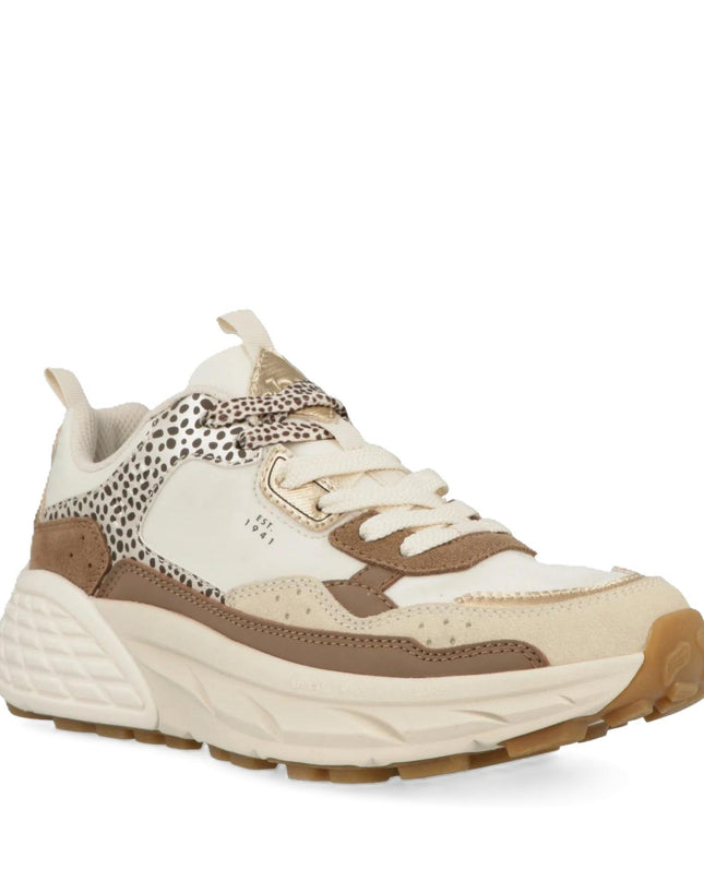 Jeep Sneakers Donna in Camoscio Multicolor Bianco Animalier GROOVE SAFARI ANIMALIER Jeep Footwear 