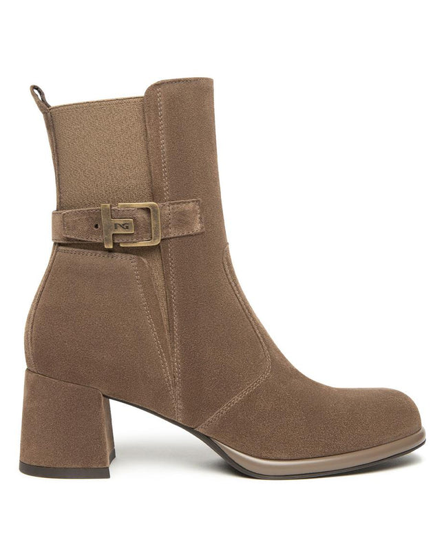 Nero Giardini Stivaletti Donna con Tacco in Camoscio Spago I514310D SPAGO 427 Nero Giardini 