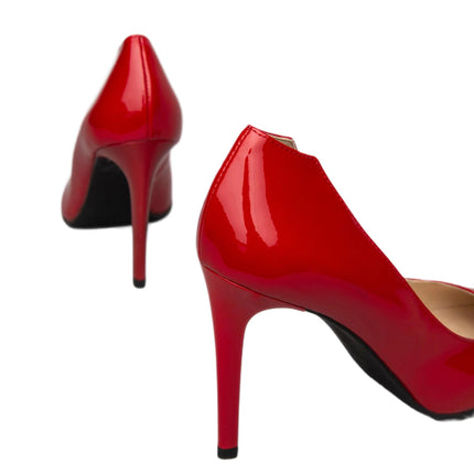 Nero Giardini Decollete Donna Tacco Stiletto in Vernice Rosso Ciliegia - MARIO SPATARELLA