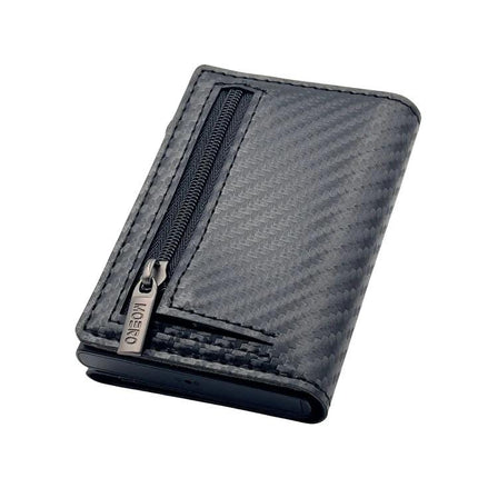 Moero Pro Carbon Black Zip Portafoglio Slim - MARIO SPATARELLA