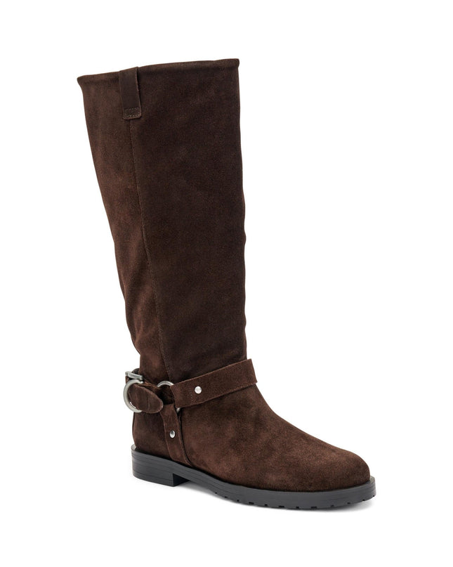 Frau Stivali Donna Cavallerizza con Sperone in Camoscio Cioccolato - MARIO SPATARELLA