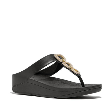 FitFlop Sandali Donna Infradito Nero con Strass - MARIO SPATARELLA