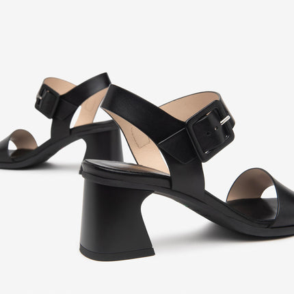 Nero Giardini Sandali Donna con Tacco in Pelle Nera E513240D NERO 100 Nero Giardini 