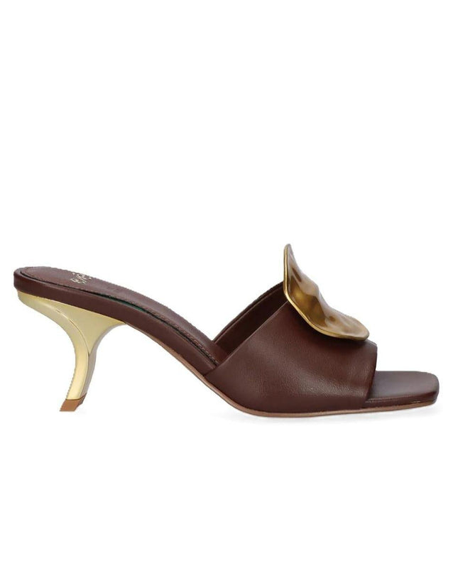 Exe Sandalo Donna Sabot con Tacco e Accessorio Asimmetrico - MARIO SPATARELLA