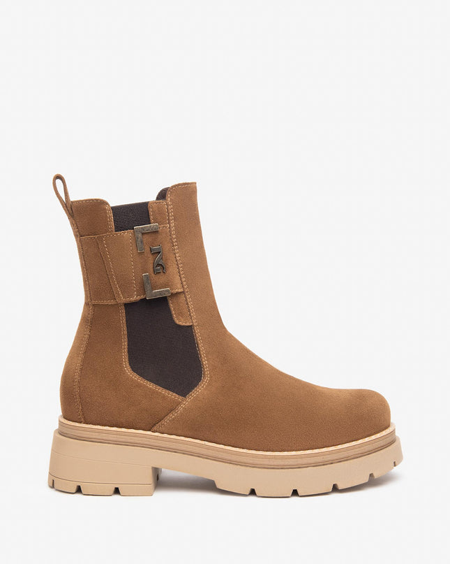 Chelsea Donna Camoscio Malto I309149D MALTO 339 Nero Giardini 