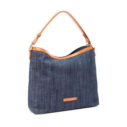 NeroGiardini Borsa Hobo a Spalla in Jeans - MARIO SPATARELLA