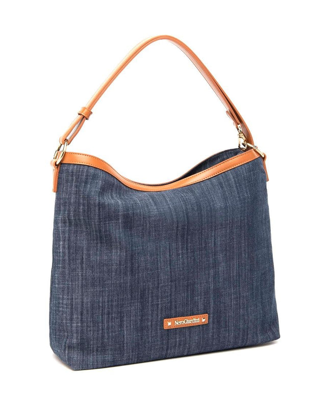NeroGiardini Borsa Hobo a Spalla in Jeans - MARIO SPATARELLA