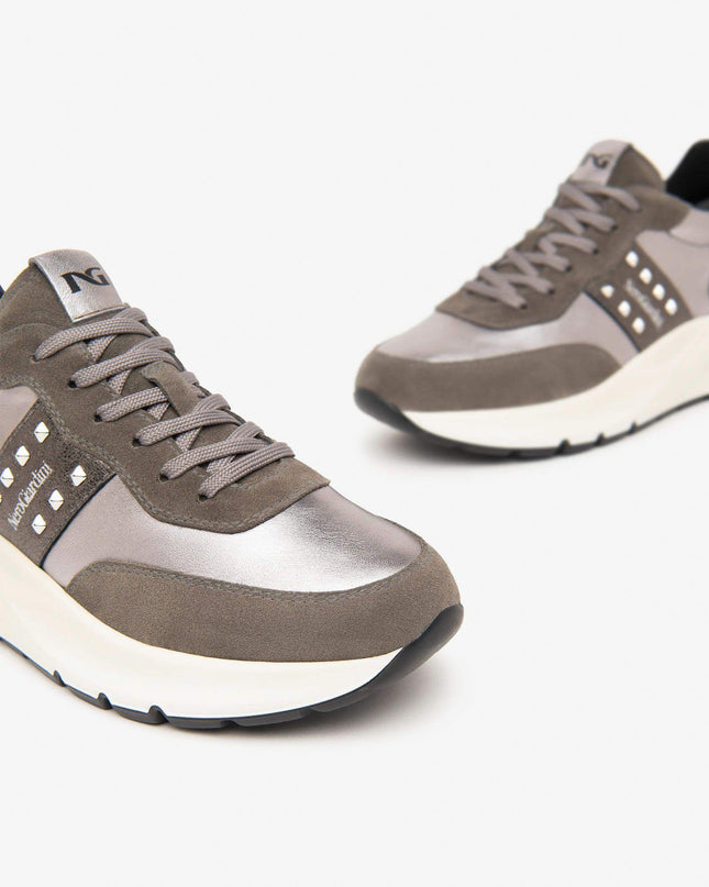 Sneakers Donna Zeppa Multicolor Cemento I411521D CEMENTO 120 Nero Giardini 