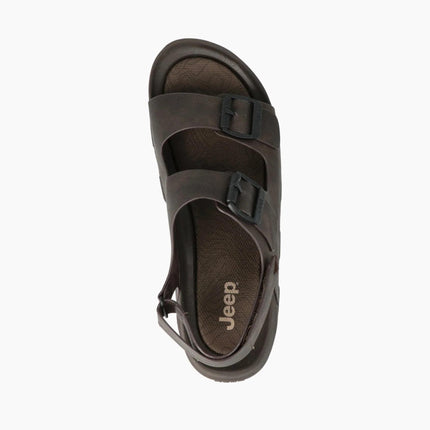 Jeep Sandali Trekking Outdoor Uomo in Ecopelle Marrone - MARIO SPATARELLA