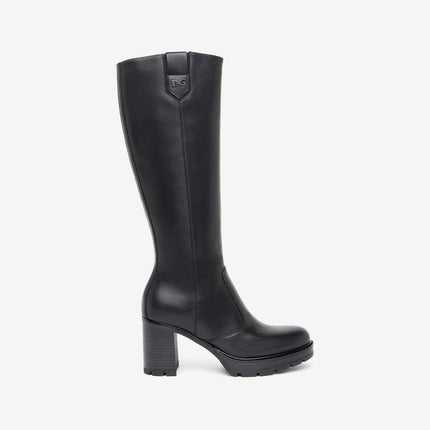 Nero Giardini Stivali Donna in Pelle Nero I411855D NERO 100 Nero Giardini 