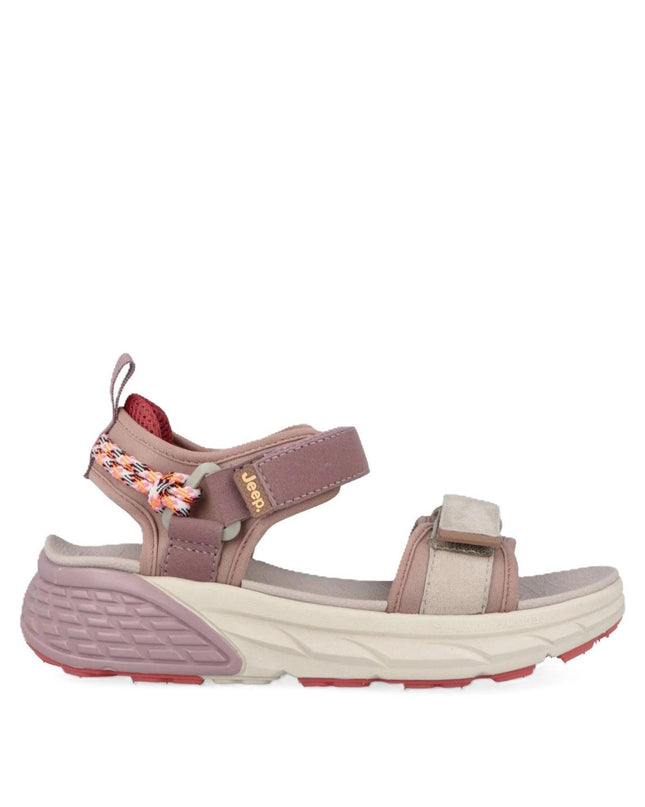 Jeep Sandali Trekking Outdoor Donna in Tessuto Cipria - MARIO SPATARELLA