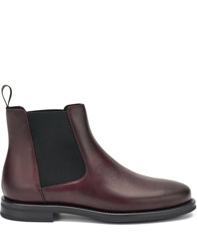 Frau Stivaletti Chelsea Donna Tacco Basso in Pelle Bordo - MARIO SPATARELLA