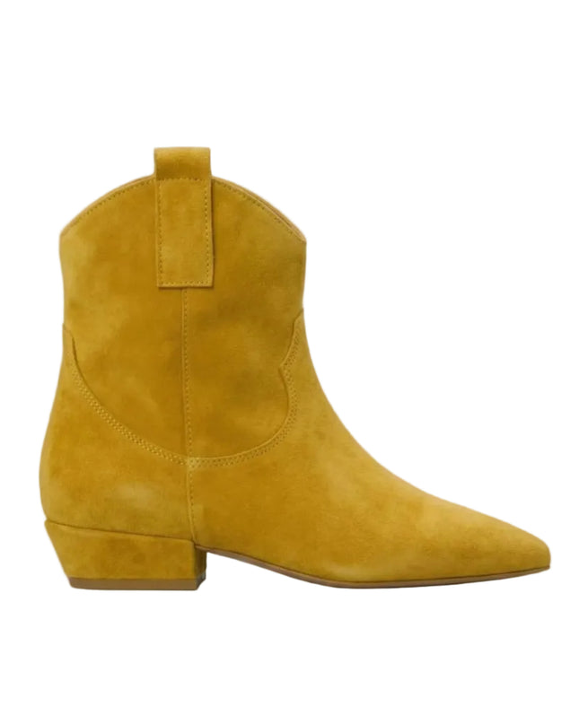 Spatarella Stivaletto Tubolare Donna in Camoscio Giallo - MARIO SPATARELLA