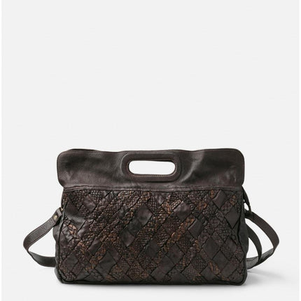 Biba Borsa Cartella Donna con Tracolla in Pelle Marrone - MARIO SPATARELLA