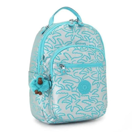 Zaino Porta Computer 11 Pollici Fantasia SEOUL S METALLIC PALM Kipling 