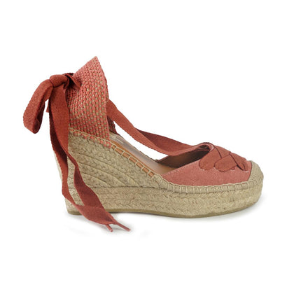 Viguera Espadrillas Alte con Lacci Terra 2227 TEJA Viguera 