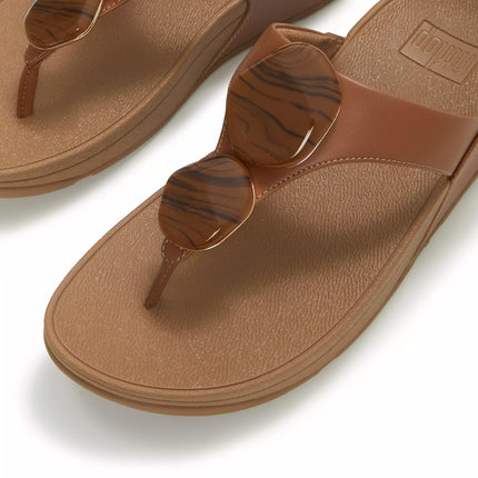 FitFlop Sandali Donna Infradito Cuoio con Pietre - MARIO SPATARELLA